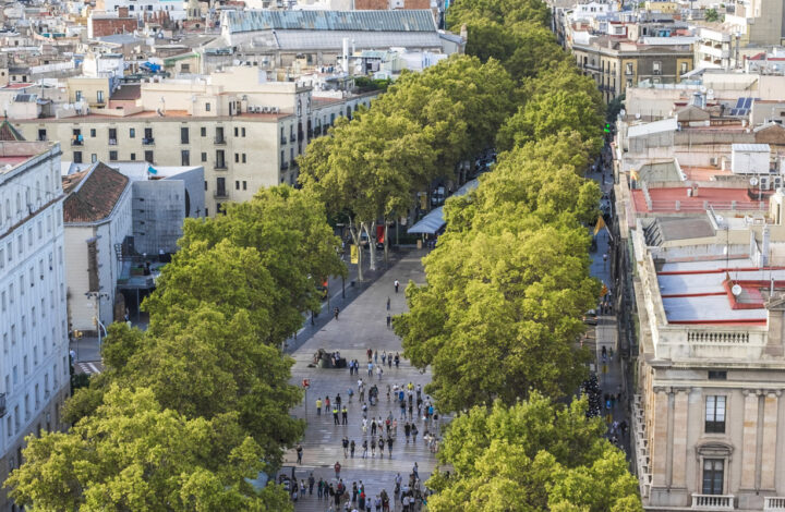 Las ramblas de Barcelona