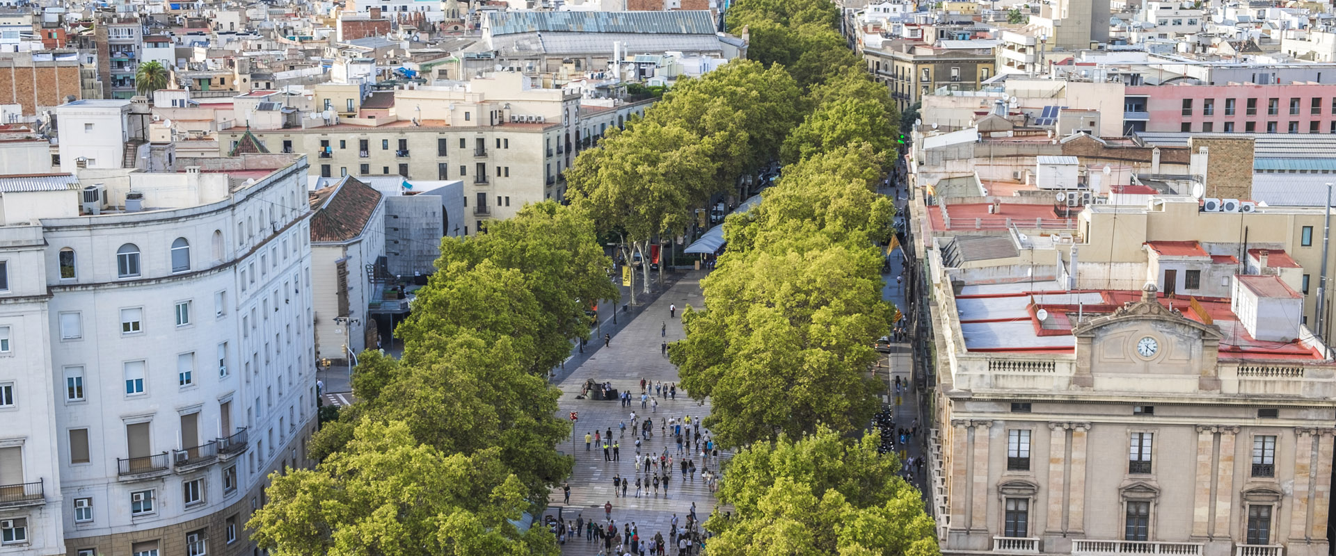 Las ramblas de Barcelona